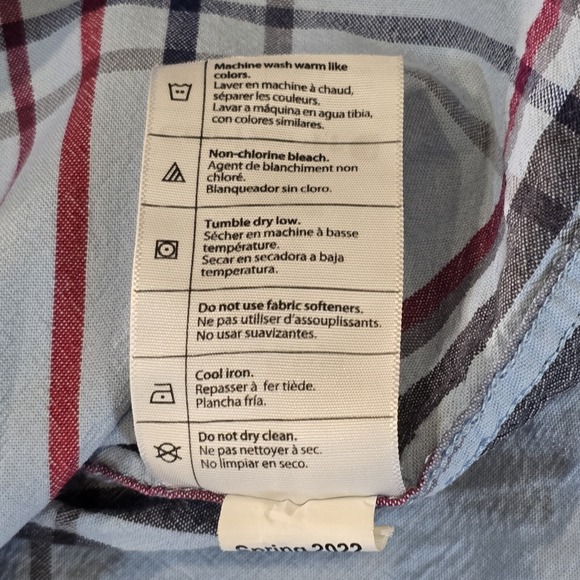 Carhartt Mens Plaid Loose Fit Short Sleeve Shirt Size XL Pockets Button Down - Picture 8 of 8